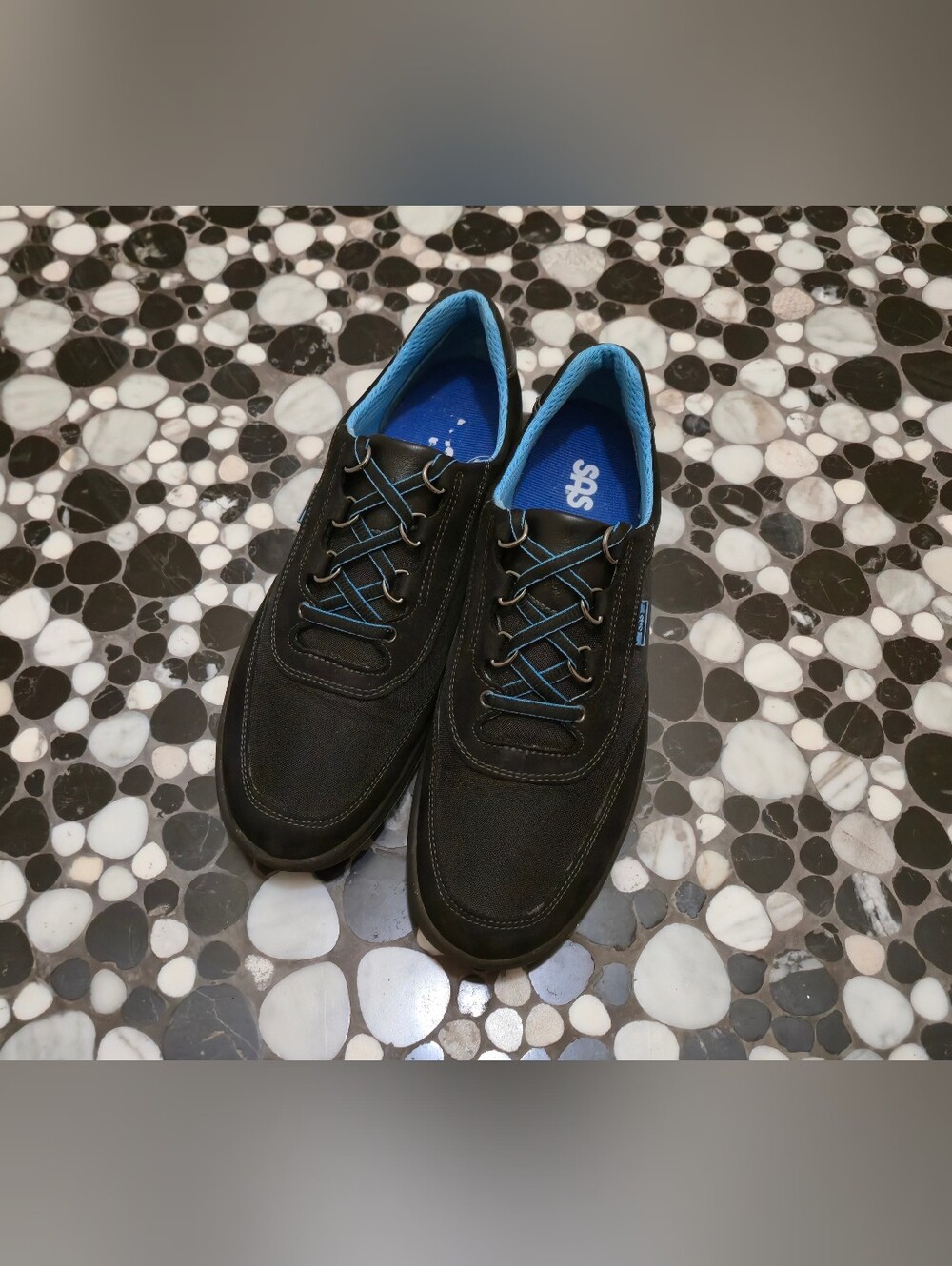 SAS Women's Sporty Lace Up Black Sneakers Shoes (Handcrafted in USA)